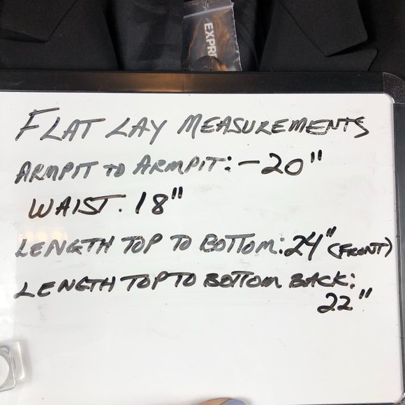 NWT Express Black Cotton Blend Two Button Blazer with Peak Lapels Classic Y2K - Picture 11 of 11